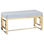 Allure Powder Blue Tufted Bench