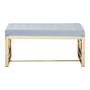 Allure Powder Blue Tufted Bench