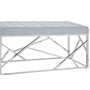Allure Powder Blue Geometric Bench