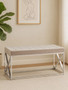 Allure Mink Tufted Bench