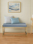 Allure Gold And Powder Blue Bench