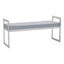 Allure Powder Blue / Silver Finish Bench