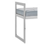 Allure Powder Blue / Silver Finish Bench