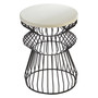 Corina Side Table with Curved Base