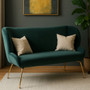 Kolding 2 Seat Green Sofa