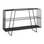 Trento Console Table with Grey Glass Top