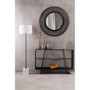 Trento Console Table with Grey Glass Top