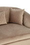 Fiji Three Seat Grey Cotton Velvet Sofa