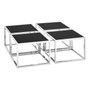 Horizon Silver Coffee Table and Stools Set