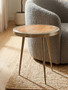 Almora Acacia Wood Round Side Table