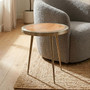 Almora Acacia Wood Round Side Table