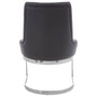Azalea Black Leather Effect Dining Chair
