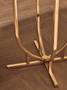 Templar White Marble and Gold Round Side Table