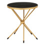 Templar Black Marble Top Side Table