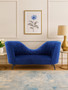 Malena Midnight Velvet Chaise