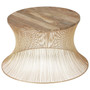Templar Gold Finish Wire Coffee Table