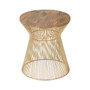 Templar Gold Finish Side Table