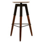Vasco 3 Leg Bar Stool with Wood Top
