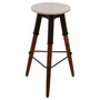 Vasco 3 Leg Bar Stool with Wood Top Vasco 3 Leg Bar Stool with Wood Top