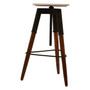Vasco 3 Leg Bar Stool with Wood Top Vasco 3 Leg Bar Stool with Wood Top