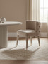 Villi Beige Tufted Backrest Chair