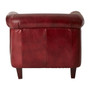 Victor Red Leather Armchair