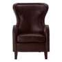 Victor Dark Coffee Leather Armchair