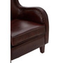 Victor Dark Coffee Leather Armchair