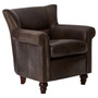 Victor Dark Grey Scroll Armchair