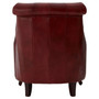 Victor Red Leather Armchair
