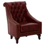Victor Red Leather Armchair