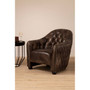 Victor Grey Leather Classic Armchair