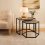 Babita Set of 2 Hexagon Side Tables