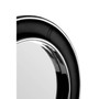 Churchill Black Genuine Leather Wide RimWall Mirror Churchill Black Genuine Leather Wide RimWall Mirror
