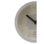 Elko White Finish Embossed Wall Clock Elko White Finish Embossed Wall Clock
