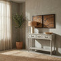 Heritage 3 Drawer Grey Putty Console Table