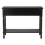 Heritage Three Drawer Vintage Black Console Table