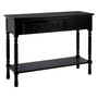 Heritage Three Drawer Vintage Black Console Table