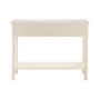Heritage 3 Drawer White Console Table