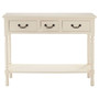 Heritage 3 Drawer White Console Table