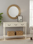 Heritage 3 Drawer Ivory Console Table