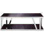 Ackley Black Glass Coffee Table
