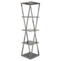 Ackley Chrome Finish Shelf Unit