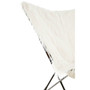 Sienna White Faux Fur Butterfly Chair