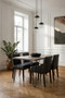 Borough Veneer Top And Metal Legs Dining Table