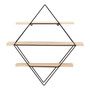 Brixton 3 Tier Rhombus Wall Shelf