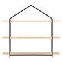 Brixton 3 Tier Wooden Wall Shelves