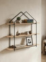 Brixton 3 Tier Wooden Wall Shelves