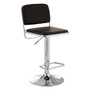 Stockholm Black Seat / Chrome Base Bar Stool