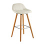 Stockholm White Faux Leather Bar Stool